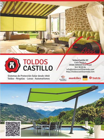 Anuncio de Toldos Castillo en revistas del sector